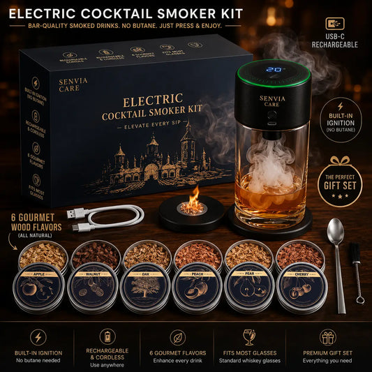 Electric Whiskey Smoker Kit - Rechargeable