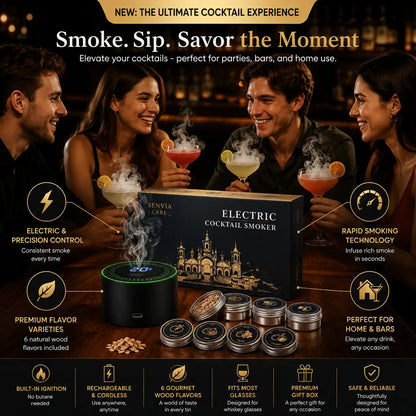 Electric Whiskey Smoker Kit - Rechargeable