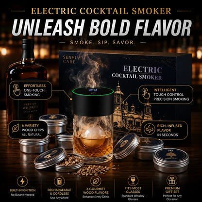 Electric Whiskey Smoker Kit - Rechargeable