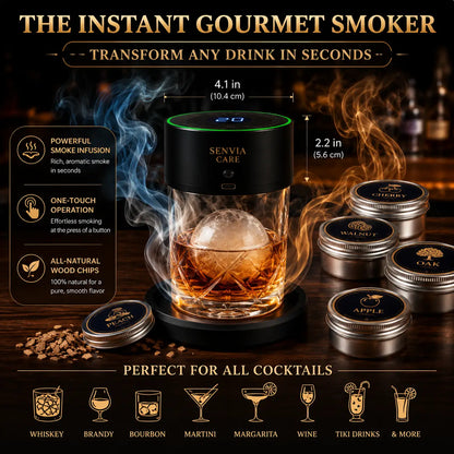 Electric Whiskey Smoker Kit - Rechargeable